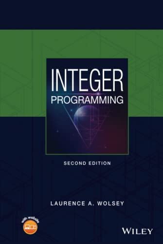 Integer Programming Wolsey Nemhauser Solution Manual