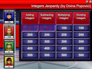 Integer Review Jeopardy Game Math Smartboard Games Math Jeopardy 2nd Grade - Math Jeopardy 2nd Grade