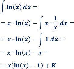 Integral De Ln X