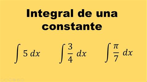 Integral De Una Constante