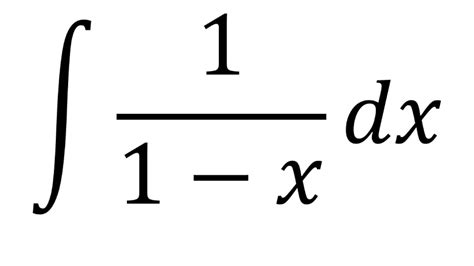 integral of 1