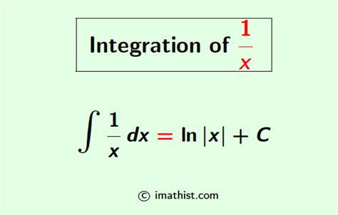 Integral Of 1 X