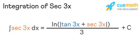 Integral Of Sec 3x
