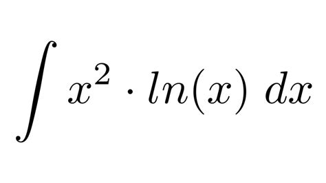 Integral X 2 Lnx