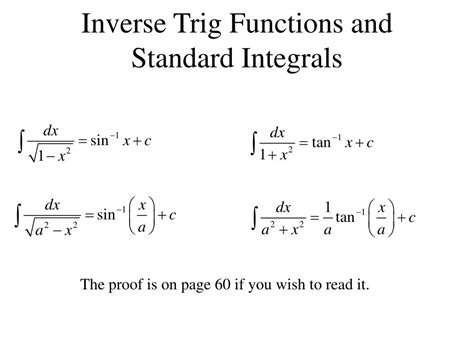 Integrals With Inverse Trig Functions