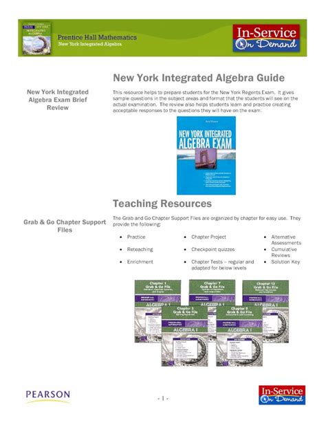 Integrated Algebra Study Guide 2015