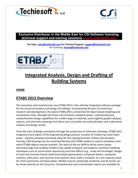 integrated analysis design drafting of building systems