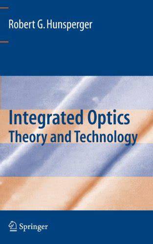 integrated optics theory and technology solution manual