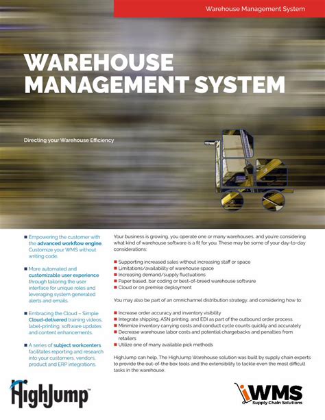 Read Online Integrated Warehouse Management System Iwms 