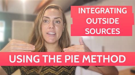 Integrating Outside Sources Using The Pie Method Youtube Pie Method For Writing - Pie Method For Writing