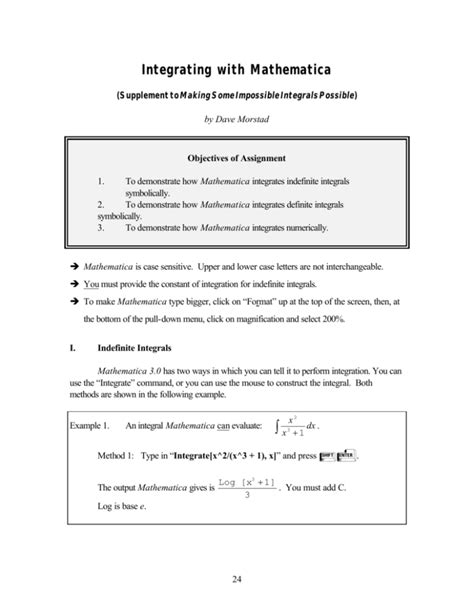 Read Online Integrating With Mathematica Arts Sciences 