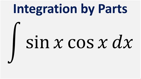 integration of sinx cosx