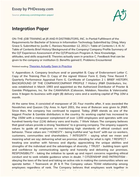 Download Integration Paper Definition 