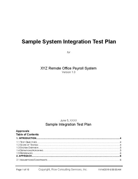 Full Download Integration Test Plan Document 