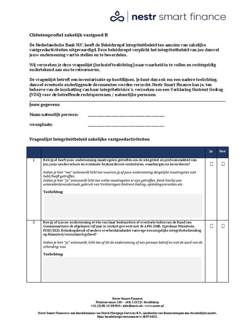 integriteitsverklaring