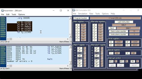 intel 8080 assembler emulator