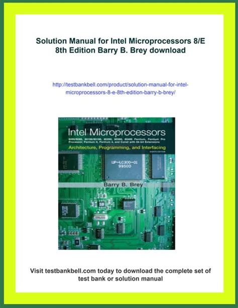 Download Intel Microprocessor Barry Brey Solution Manual 