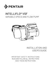 Intelliflo Variable Speed Pump Manual