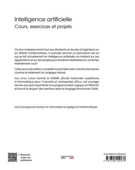 intelligence artificielle cours exercices corriga