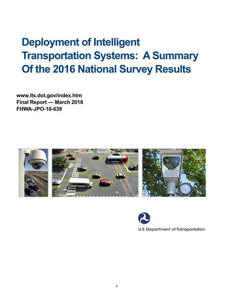 intelligent transportation systems deployment manual