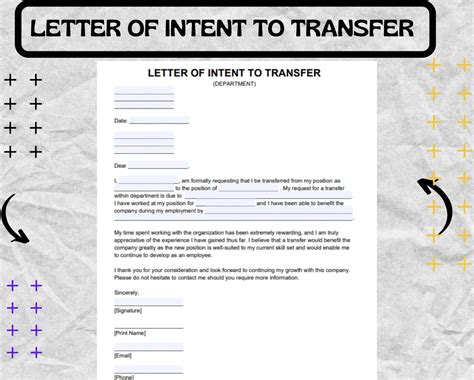 intent of transfer to another branch
