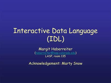 interactive data language idl er