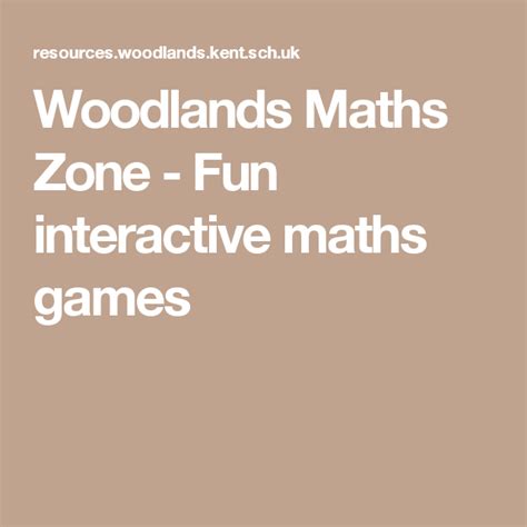 Interactive Math Activities   Woodlands Resources Maths Zone Free Maths Games - Interactive Math Activities