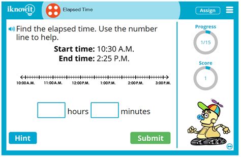 Interactive Math Lesson Elapsed Time Elapsed Time For Third Grade - Elapsed Time For Third Grade