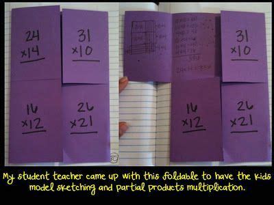 interactive notebook partial product multiplication Google Search