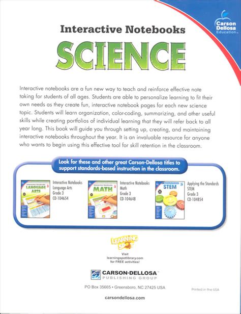 Interactive Science Grade 3   Interactive Notebooks Science Grade 3 Cd 104907 - Interactive Science Grade 3