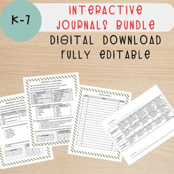 interactive science journal rubrics