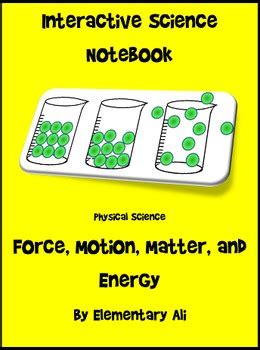 Interactive Science Notebook Force Motion Matter And Energy Physical Science Interactive Science Answers - Physical Science Interactive Science Answers