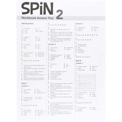 Interactive Student Notebook Answer Key