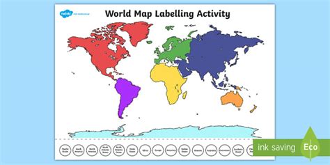 Interactive World Map Labelling Activity Twinkl Go Interactive World Map Ks1 - Interactive World Map Ks1