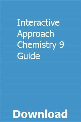 Read Interactive Approach Chemistry 9 Guide 