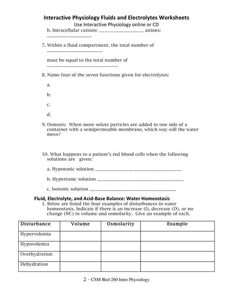 Download Interactive Physiology Worksheet Answers File Type Pdf 