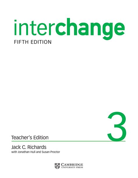 interchange 3 edition theacher 3 answer key