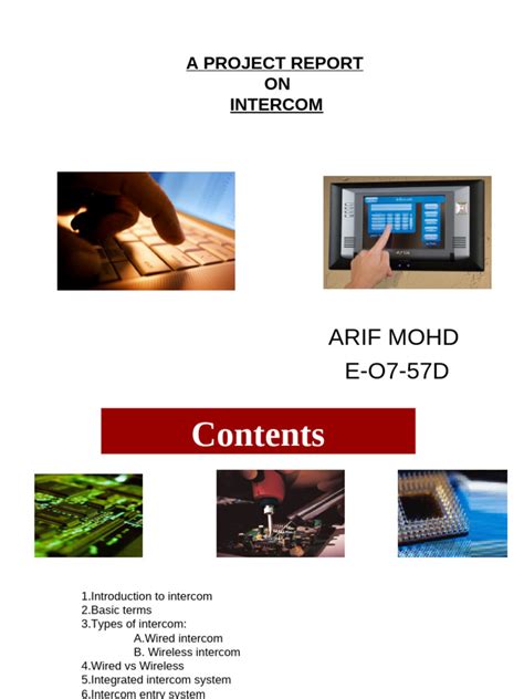 Intercom Project Report