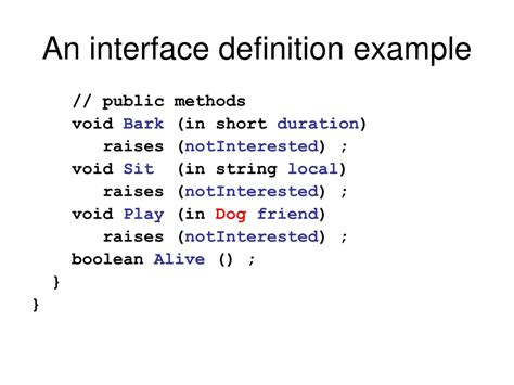 Interface Definition Language
