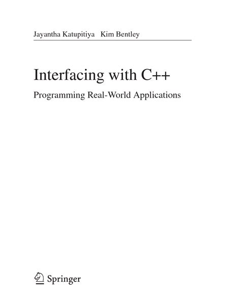 Download Interfacing With C Programming Real World Applications 