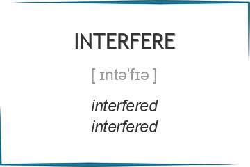 interfere meaning