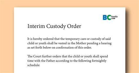 Interim Order Meaning