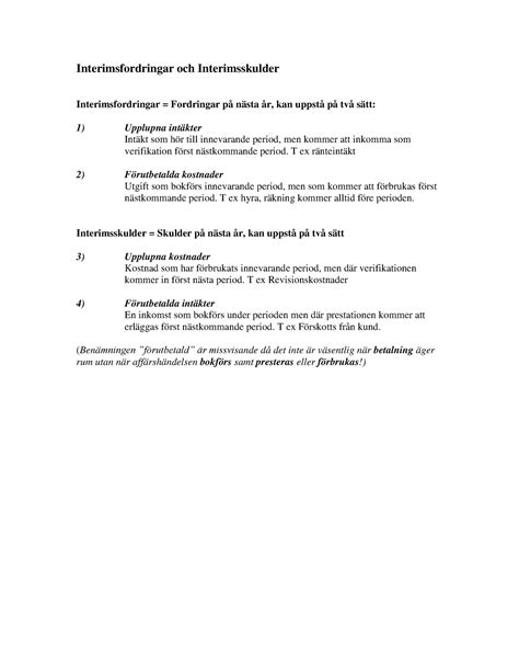 interimsfordringar och interimsskulder