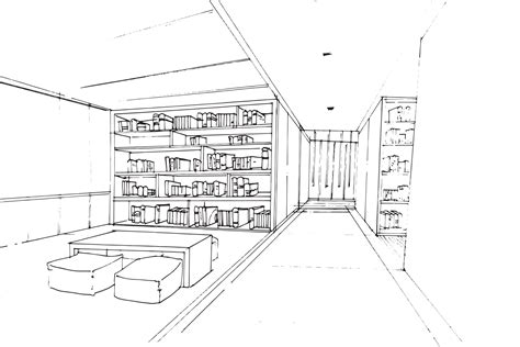 interior design for libraries drawing on function