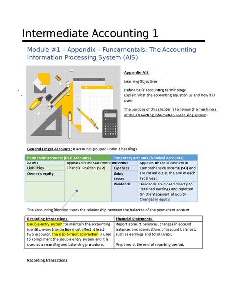 intermediate accounting 1 notes