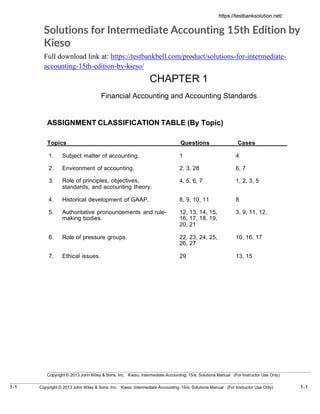 Intermediate Accounting 15 Edition Chapter23 Solution