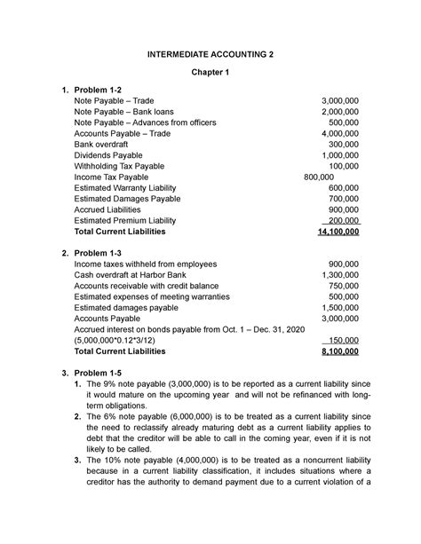 Intermediate Accounting 2 Solutions