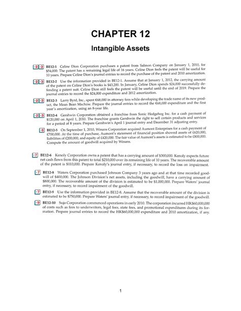 Intermediate Accounting Chapter 12 Solutions