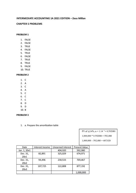 Intermediate Accounting Chapter 5