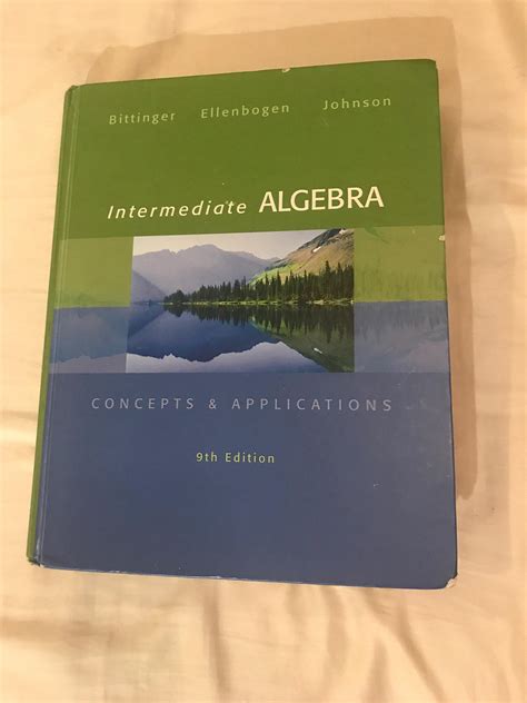Intermediate Algebra Concepts And Applications 8th Edition By Bittinger Ellenbogen